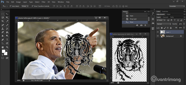 Hướng dẫn tạo hình xăm trên người bằng Adobe Photoshop